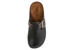 Fischer-Markenschuh Clog Mario Braun/Dunkelbraun/Schwarz/Beige