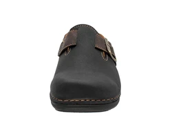 Fischer-Markenschuh Clog Mario Braun/Dunkelbraun/Schwarz/Beige