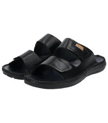 Pikolinos Pantoletten Schwarz/Hellblau