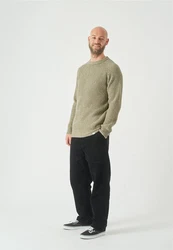 Cleptomanicx Strickpullover Big Ben Dunkelgrün/Khaki