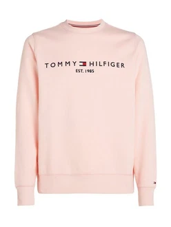 Tommy Hilfiger Sweatshirt TOMMY LOGO SWEATSHIRT mit klassischem Rundhalsausschnitt