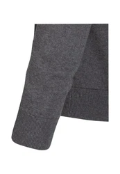seidensticker Strickpullover Schwarze Rose Langarm Rundhals Dunkelgrau/Grau/Hellgrau
