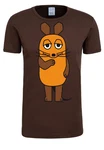 LOGOSHIRT T-Shirt Die Sendung mit der Maus Originaldesign Braun/Orange