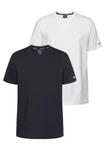Champion T-Shirt Basic 2er Pack Rundhals Dunkelblau/Blau/Dunkelgrau/Grau