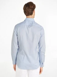 Tommy Hilfiger Businesshemd OXF CIRCLE PRINT SHIRT SF Dunkelblau/Hellblau/Blau