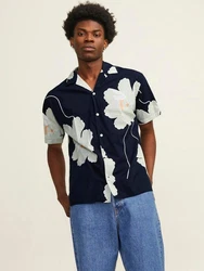 Jack & Jones Hawaiihemd JPRBLAPALMA RESORT SHIRT Blau