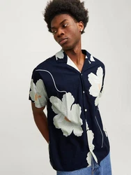 Jack & Jones Hawaiihemd JPRBLAPALMA RESORT SHIRT Blau