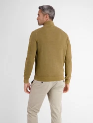 LERROS Strickjacke Strukturqualität Dunkelgrün/Braun/Khaki