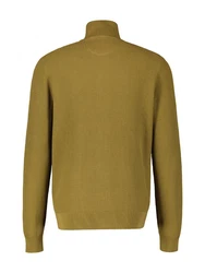 LERROS Strickjacke Strukturqualität Dunkelgrün/Braun/Khaki