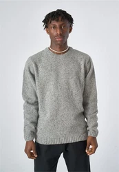 Cleptomanicx Strickpullover Spacer grau (hellgrau)