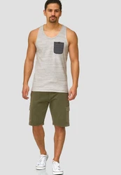 Indicode Sweatshorts White Rock Weiß