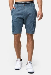 Indicode Cargoshorts Arbor Blau/Grau/Hellblau
