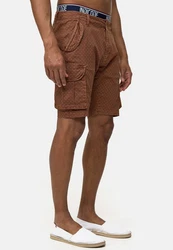 Indicode Cargoshorts Arbor Braun/Beige/Orange/Khaki/Dunkelbraun
