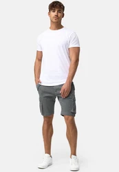 Indicode Cargoshorts Arbor Dunkelgrau/Grau/Hellgrau/Dunkelgrün