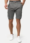 Indicode Cargoshorts Arbor Dunkelgrau/Grau/Hellgrau/Dunkelgrün