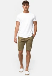 Indicode Cargoshorts Arbor Khaki/Dunkelgrün/Beige