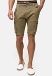 Indicode Cargoshorts Arbor Khaki/Dunkelgrün/Beige