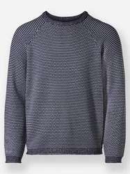 Witt Strickpullover Grau/Dunkelblau/Blau/Hellblau