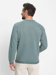 Witt Strickpullover Grün/Blau