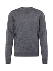 BLEND Pullover Bruton Dunkelgrau/Grau/Dunkelblau