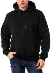 RedBridge Kapuzensweatshirt Herren Kapuzenpullover Basic Hoodie Premium Schwarz