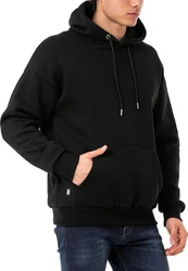 RedBridge Kapuzensweatshirt Herren Kapuzenpullover Basic Hoodie Premium Schwarz