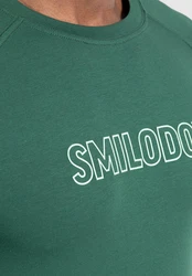 Smilodox T-Shirt Timmy Dunkelgrün/Grün/Türkis