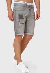 Indicode Jeans Shorts Roberts Grau/Braun/Beige/Khaki