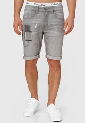 Indicode Jeans Shorts Roberts Grau/Braun/Beige/Khaki