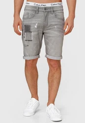 Indicode Jeans Shorts Roberts Grau/Braun/Beige/Khaki