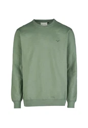 Cleptomanicx Sweatshirt Ligull Dunkelgrün/Grün