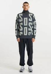 SOS Pullover 'Verbier' Grün/Rosa/Braun/Grau/Hellgrau