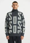 SOS Pullover 'Verbier' Grün/Rosa/Braun/Grau/Hellgrau