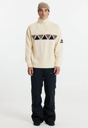 SOS Strickpullover Aboda Beige/Dunkelblau/Grau/Weiß