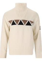 SOS Strickpullover Aboda Beige/Dunkelblau/Grau/Weiß