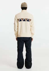 SOS Strickpullover Aboda Beige/Dunkelblau/Grau/Weiß