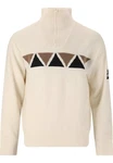 SOS Strickpullover Aboda Beige/Dunkelblau/Grau/Weiß