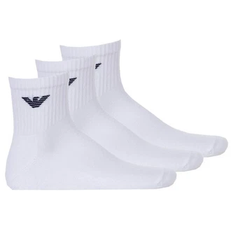 Emporio Armani Herren Socken Sporty Short Socks 3er Pack Wei Emporio Armani Herren Socken Sporty Short Socks 3er Pack Wei