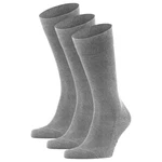 FALKE Kurzsocken Herren Family SO (3er Pack) Grau/Dunkelgrau/Hellgrau