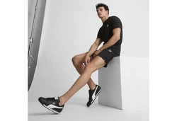PUMA T-Shirt CLASSICS Herren Schwarz/Beige