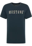 MUSTANG T-Shirt 'Austin' dunkelblau/offwhite