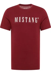 MUSTANG T-Shirt 'Austin' Rot/Dunkelrot