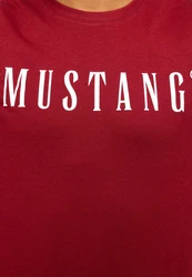MUSTANG T-Shirt 'Austin' Rot/Dunkelrot