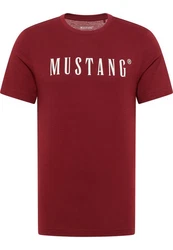 MUSTANG T-Shirt 'Austin' Rot/Dunkelrot