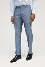 Anzughose Slim Fit Anzughose mit Besatz (1-tlg)