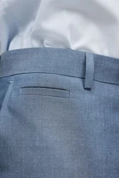 Next Anzughose Slim Fit Hellblau/Grau/Blau