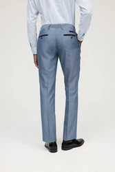 Next Anzughose Slim Fit Hellblau/Grau/Blau