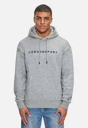 Cordon Sport Kapuzenpullover Grau/Braun