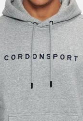 Cordon Sport Kapuzenpullover Grau/Braun