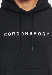 Cordon Sport Kapuzenpullover Schwarz/Braun/Dunkelblau